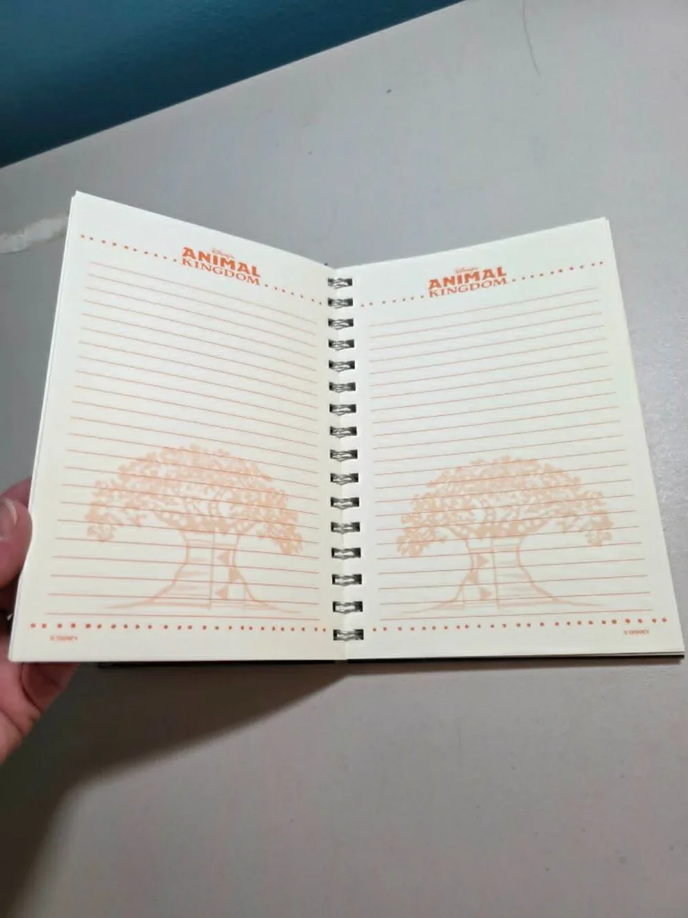 Disney Parks Exclusive Animal Kingdom Black Safari Tree of Life Spiral Notebook